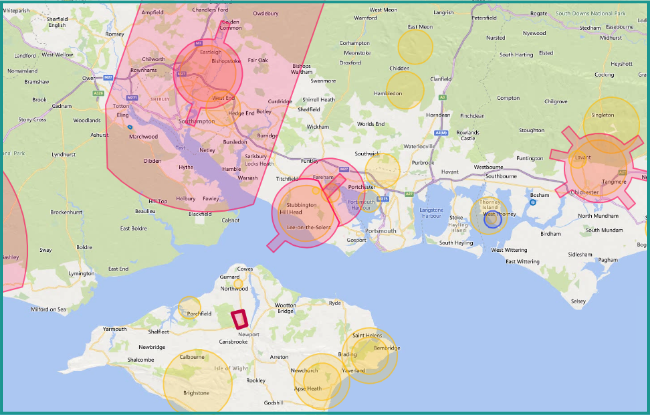 Drone Safety Map Solent